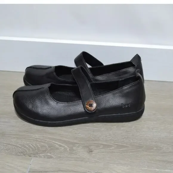 B.O.C Black Leather Women's Shoes 8.5 - Picture 3 of 9